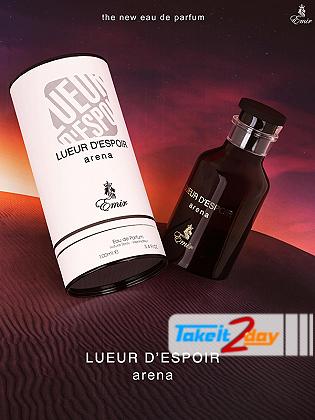 Paris Corner Emir Lueur D Espoir Arena Perfume For Men And Women 100 ML EDP